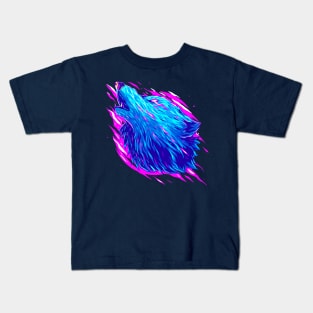 wolf abstract colorful Kids T-Shirt